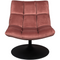 Velvet Pedestal Accent Chair | Dutchbone Bar | Oroa.com