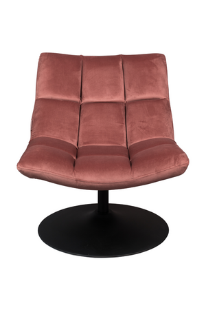 Velvet Pedestal Accent Chair | Dutchbone Bar | Oroa.com