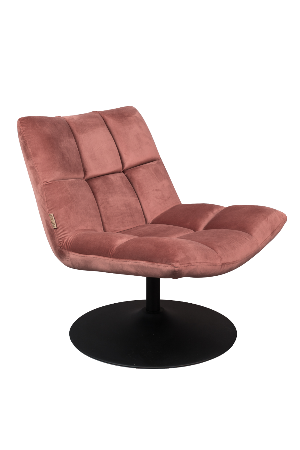 Velvet Pedestal Accent Chair | Dutchbone Bar | Oroa.com