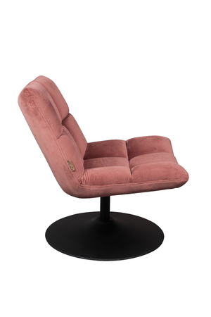 Velvet Pedestal Accent Chair | Dutchbone Bar | Oroa.com