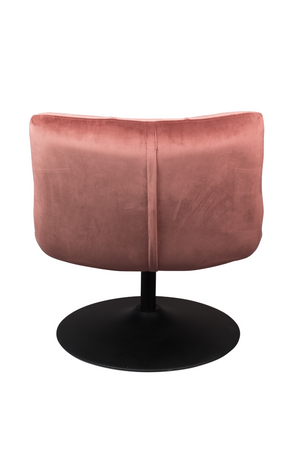Velvet Pedestal Accent Chair | Dutchbone Bar | Oroa.com