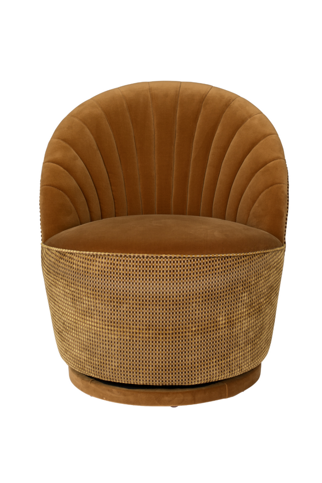 Brown Scallop Accent Chair | Dutchbone Madison | OROA.com