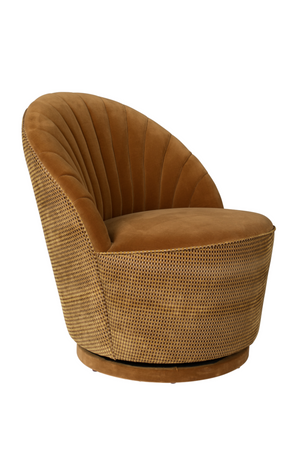 Brown Scallop Accent Chair | Dutchbone Madison | OROA.com