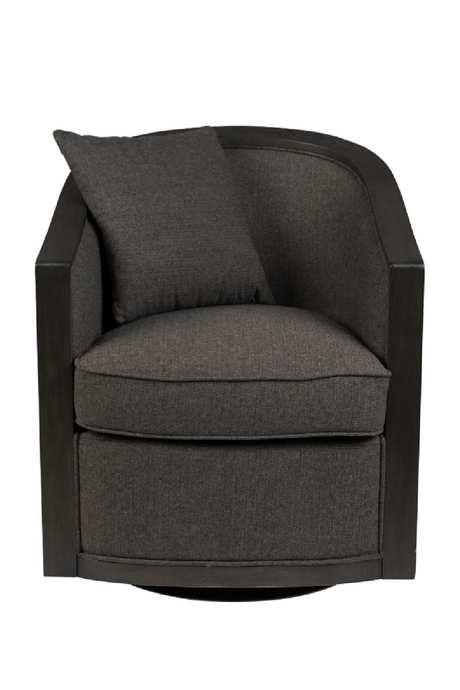 Curved Gray Lounge Chair | Dutchbone Amaron | OROA.com