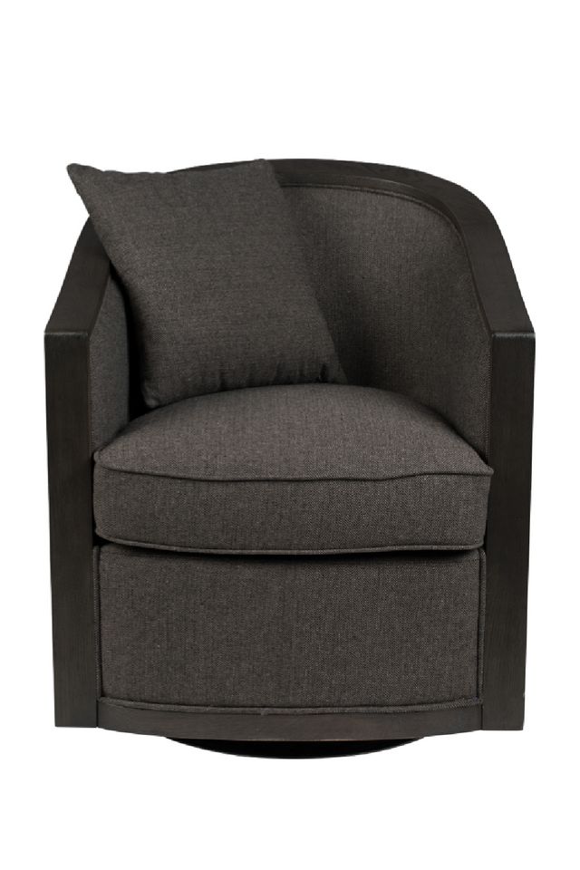 Curved Gray Lounge Chair | Dutchbone Amaron | OROA.com