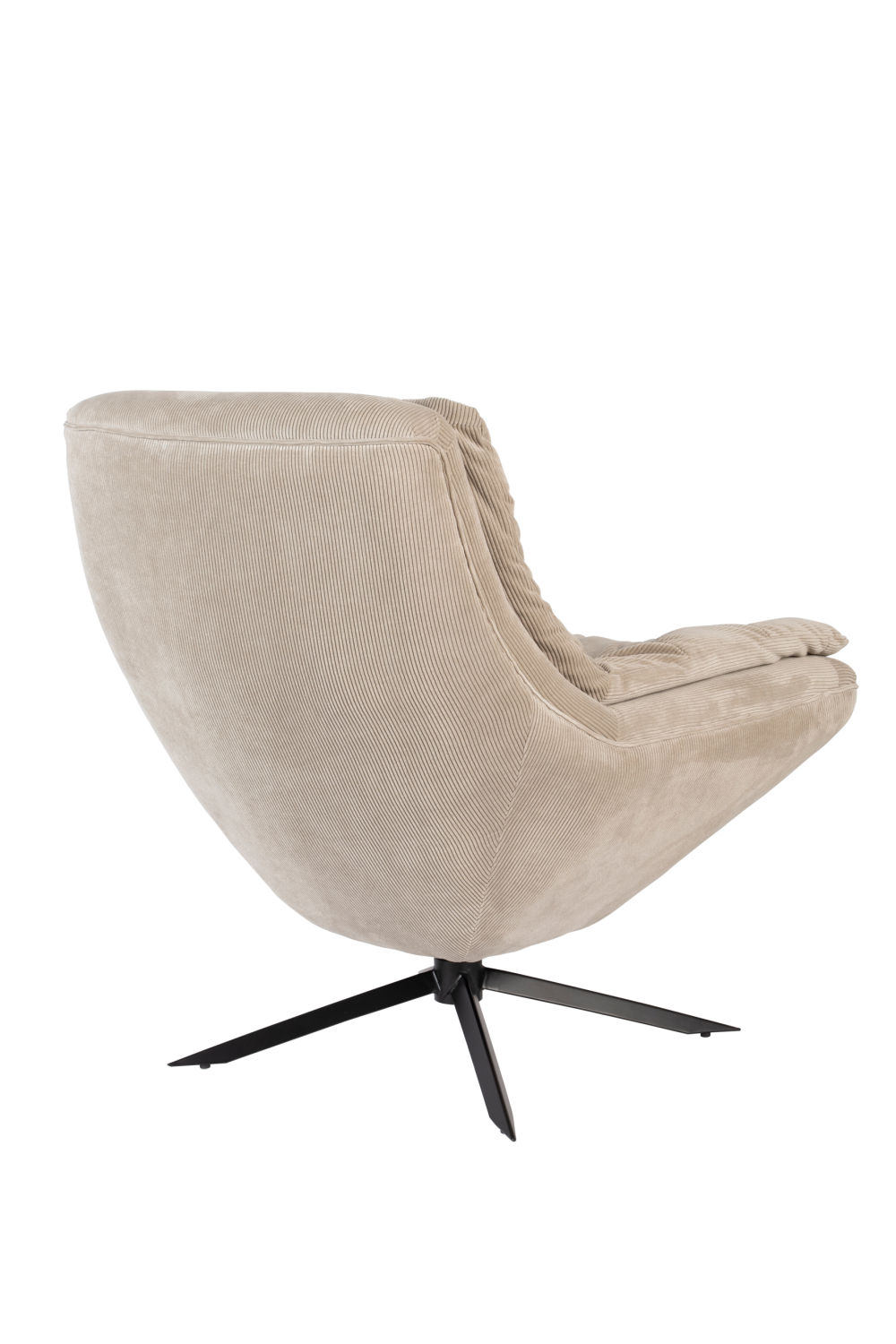 Upholstered Swivel Lounge Chair | Dutchbone Vince | OROA.com