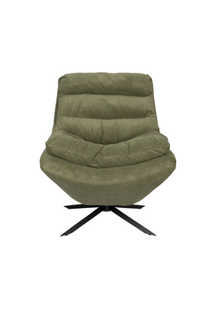 Upholstered Swivel Lounge Chair | Dutchbone Vince | OROA.com