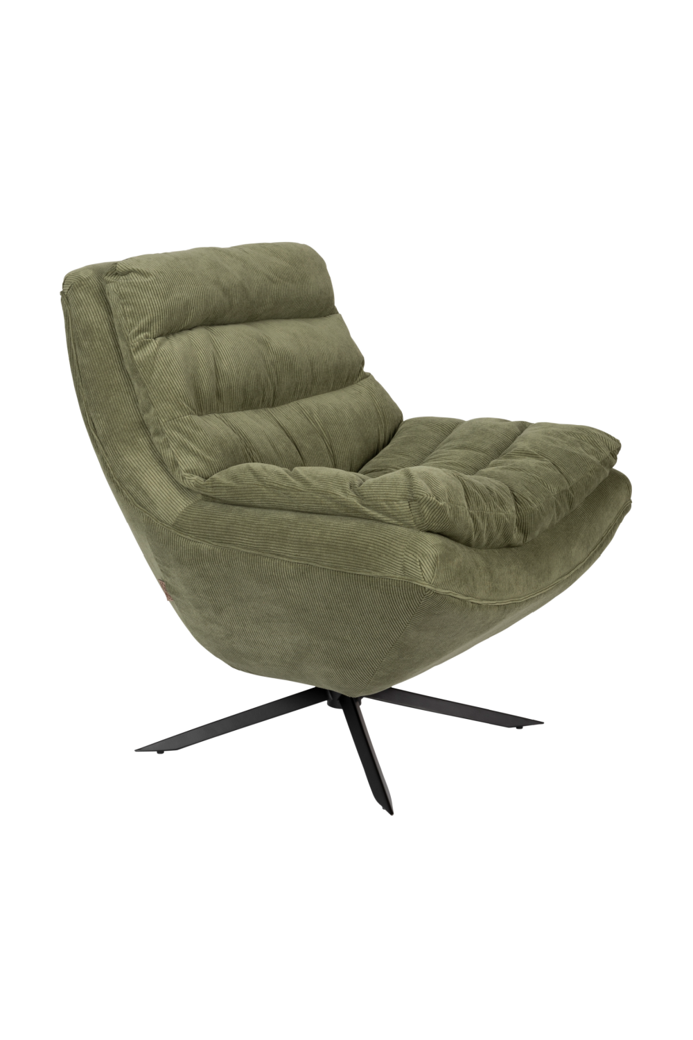 Upholstered Swivel Lounge Chair | Dutchbone Vince | OROA.com