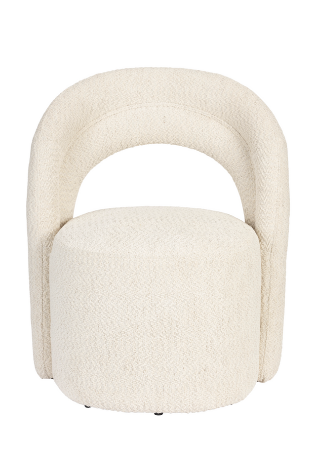 Bouclé Swivel Lounge Chair | Dutchbone Seina | OROA.com
