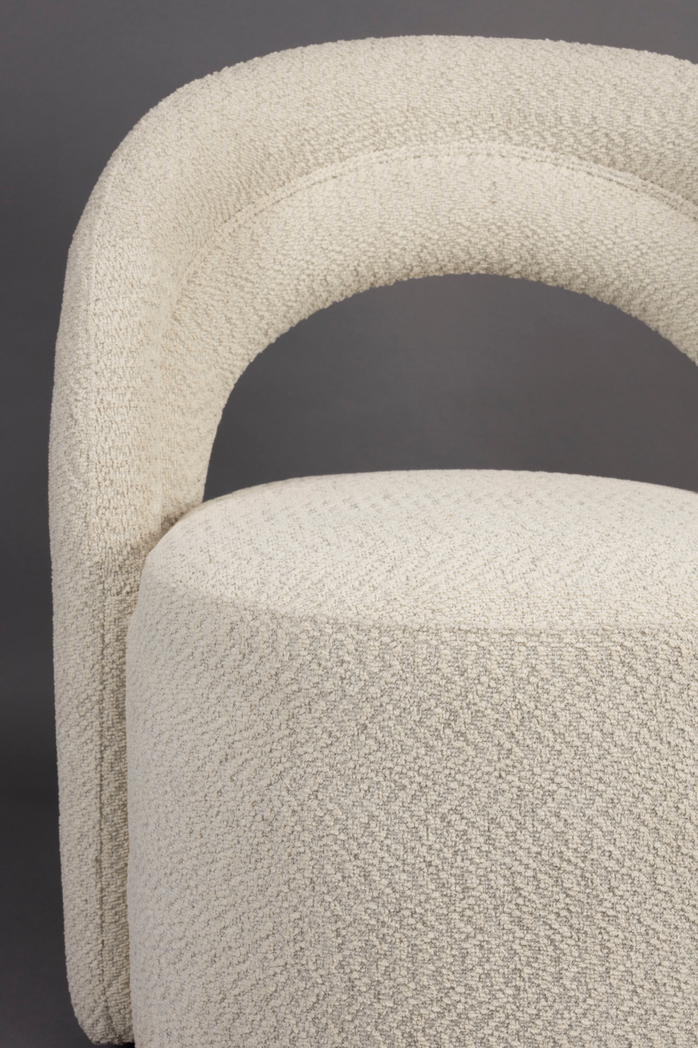 Bouclé Swivel Lounge Chair | Dutchbone Seina | OROA.com