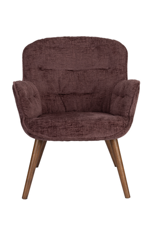 Velvet Vintage Style Lounge Chair | Dutchbone Lenn | OROA.com