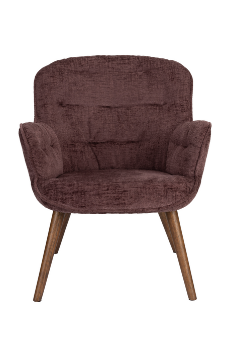 Velvet Vintage Style Lounge Chair | Dutchbone Lenn | OROA.com