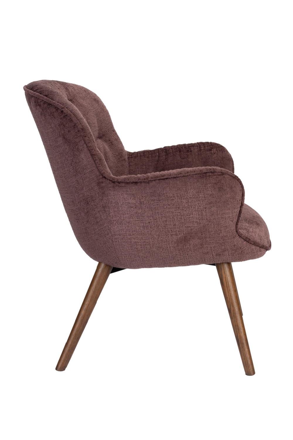 Velvet Vintage Style Lounge Chair | Dutchbone Lenn | OROA.com