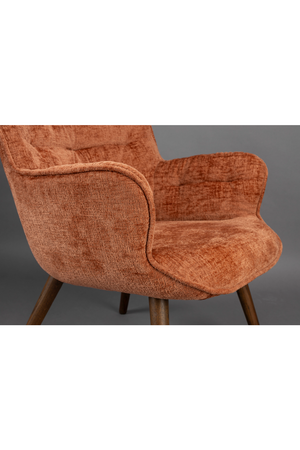 Velvet Vintage Style Lounge Chair | Dutchbone Lenn | OROA.com