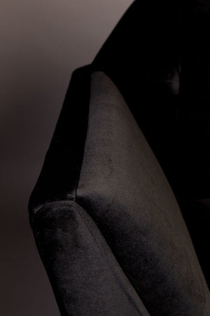 Black Velvet 2-Seater Sofa | Dutchbone Kate | DutchFurniture.com