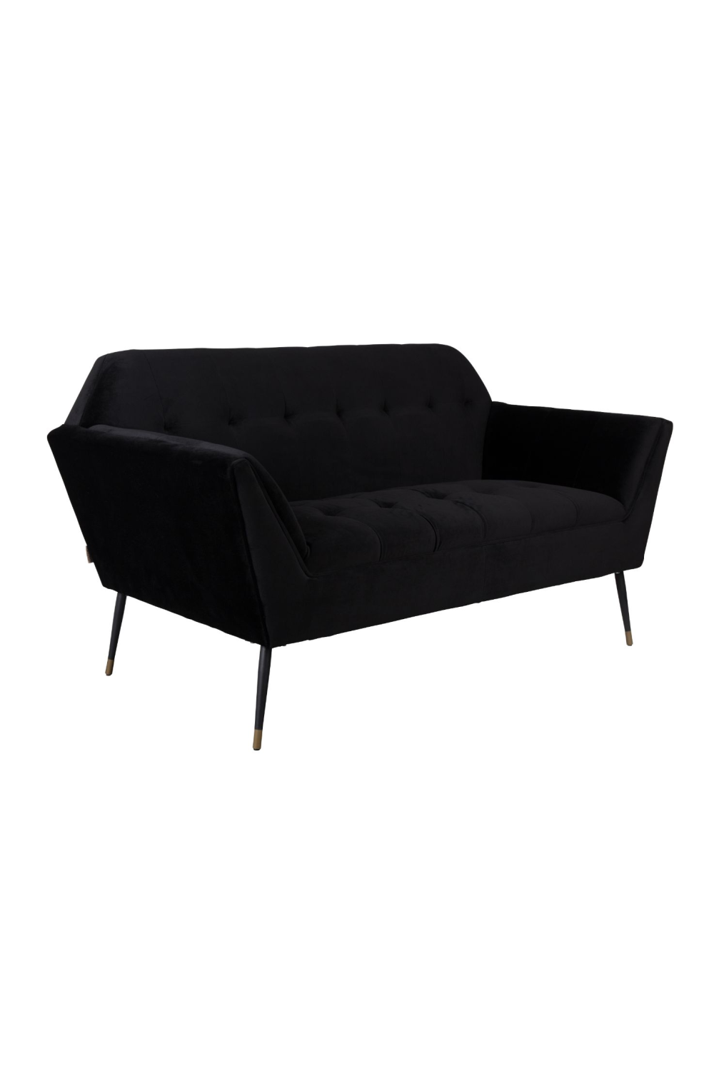 Black Velvet 2-Seater Sofa | Dutchbone Kate | DutchFurniture.com
