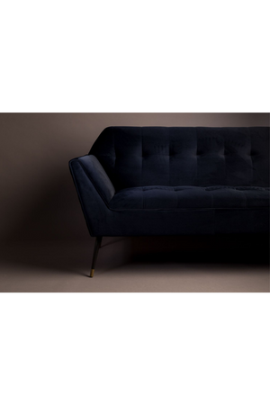 Deep Blue Velvet 2-Seater Sofa | Dutchbone Kate | DutchFurniture.com