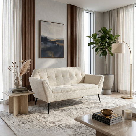   Boucle Tufted Sofa | Oroa.com