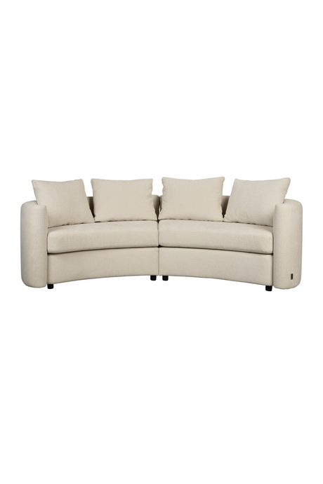 Modern Curved Sofa | Dutchbone Fernon | OROA.com