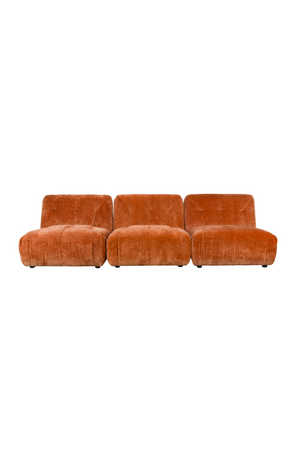Orange Velvet Sofa | Dutchbone Giada | Oroa.com