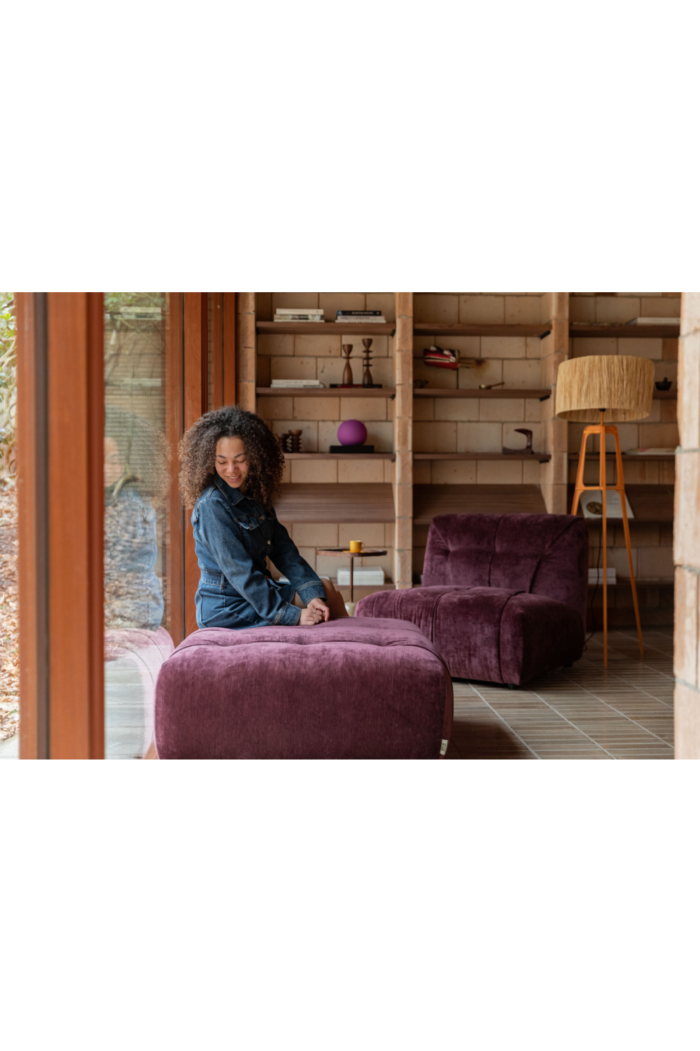 Velvet Modular 1-Seater Sofa | Dutchbone Giada | OROA.com