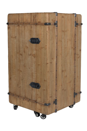 Wheeled Bar Cabinet | Dutchbone Lico | DutchFurniture.com