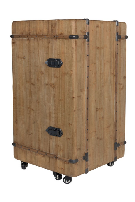 Wheeled Bar Cabinet | Dutchbone Lico | DutchFurniture.com