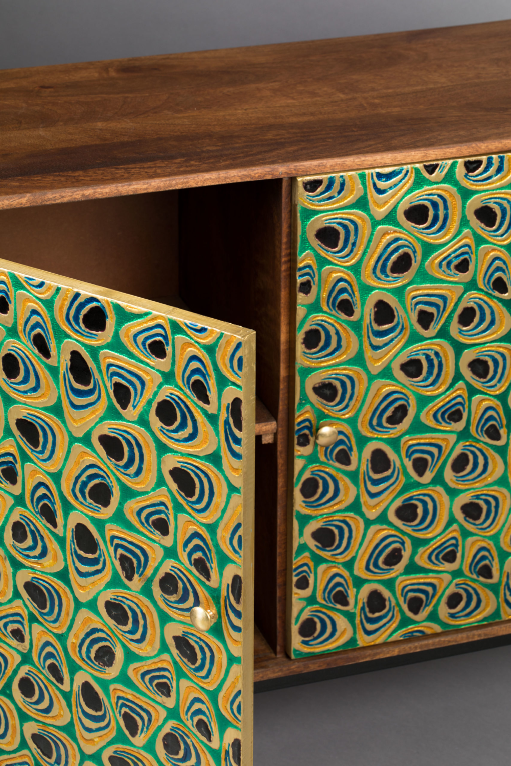 Mango Wood Multi-colored Cabinet | Dutchbone Meena | OROA.com