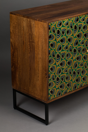 Mango Wood Multi-colored Cabinet | Dutchbone Meena | OROA.com