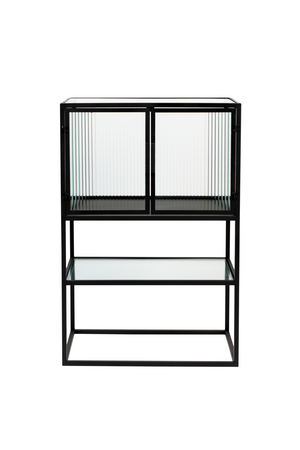 Black Framed Glass Cabinet | Dutchbone Boli | OROA.com