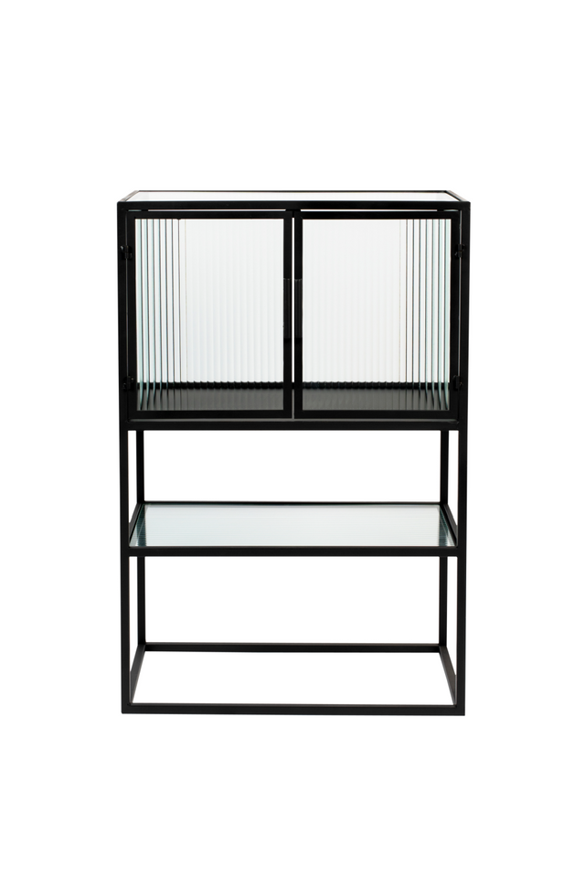 Black Framed Glass Cabinet | Dutchbone Boli | OROA.com