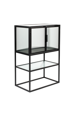 Black Framed Glass Cabinet | Dutchbone Boli | OROA.com