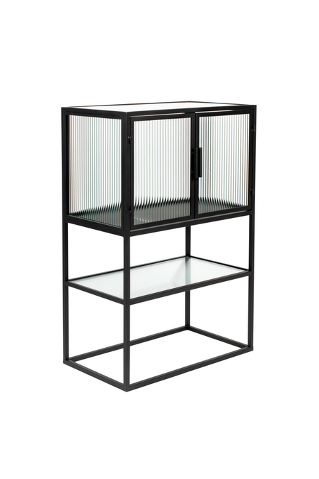 Black Framed Glass Cabinet | Dutchbone Boli | OROA.com