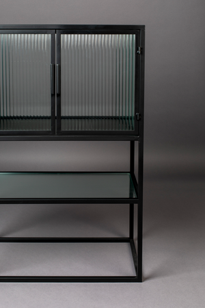 Black Framed Glass Cabinet | Dutchbone Boli | OROA.com