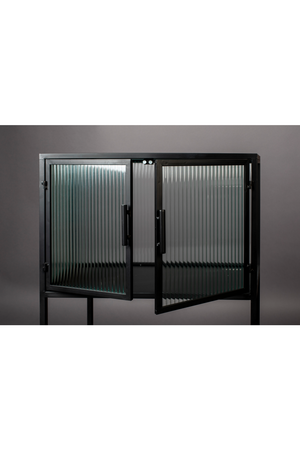 Black Framed Glass Cabinet | Dutchbone Boli | OROA.com