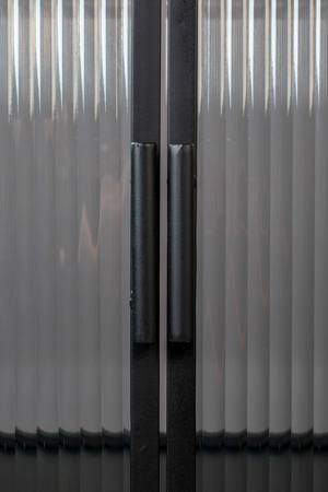 Black Framed Glass Cabinet | Dutchbone Boli | OROA.com