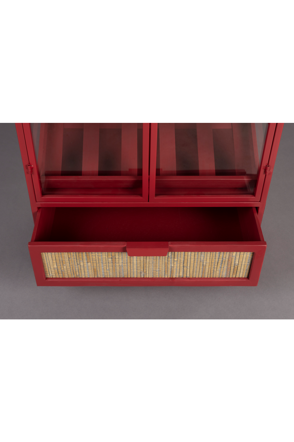 Red Wooden Wine Cabinet | Dutchbone Mori | OROA.com