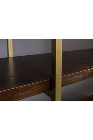 Acacia Wood 4-Shelf Bookcase | Dutchbone Class | DutchFurniture.com