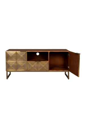 Art Deco Brass Sideboard | Dutchbone Volan | DutchFurniture.com
