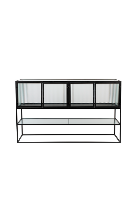 Black Framed Glass Sideboard | Dutchbone Boli | OROA.com