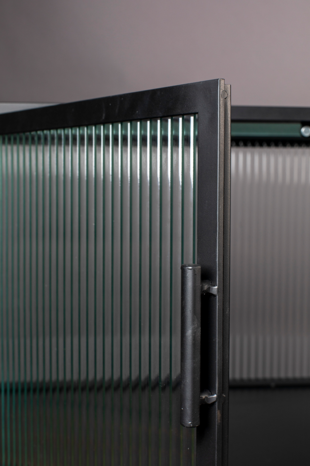 Black Framed Glass Sideboard | Dutchbone Boli | OROA.com