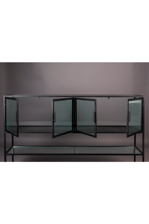 Black Framed Glass Sideboard | Dutchbone Boli | OROA.com