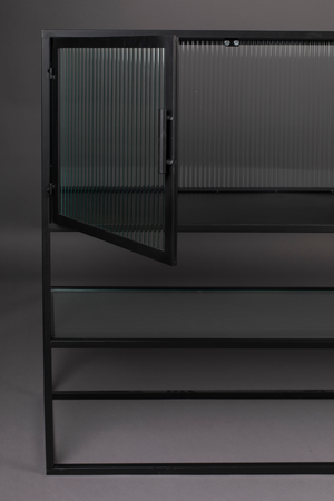 Black Framed Glass Sideboard | Dutchbone Boli | OROA.com