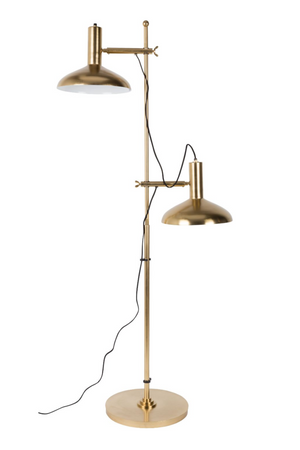 Brass 2-Light Floor Lamp | Dutchbone Karish | DutchFurniture.com