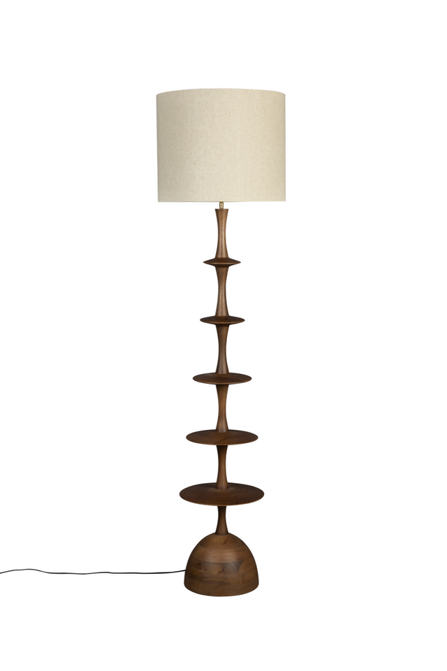 Linen Shade Floor Lamp | Dutchbone Cath | OROA.com