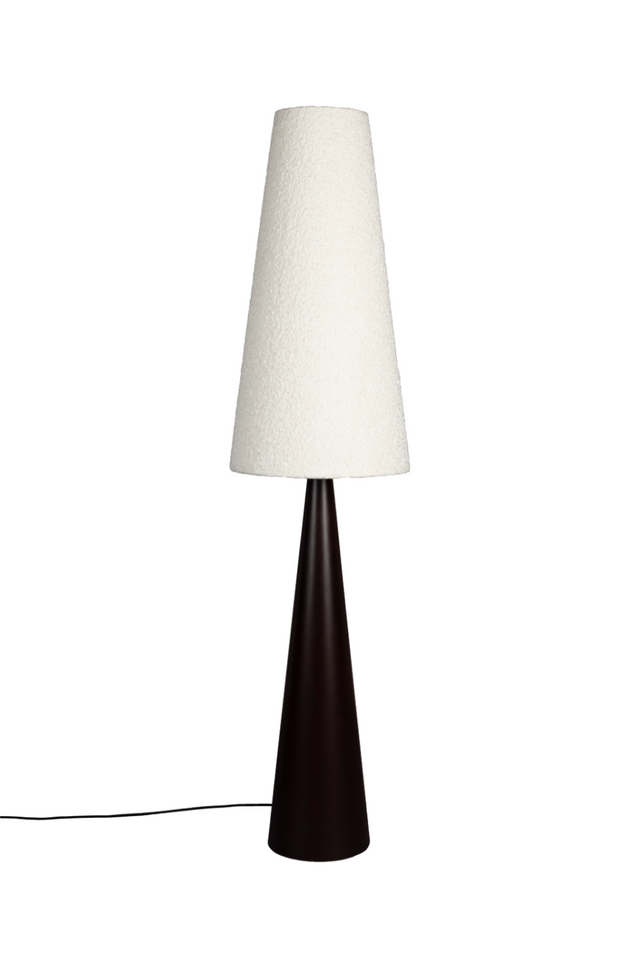 Beige Bouclé Conical Floor Lamp | Dutchbone Miki | OROA.com