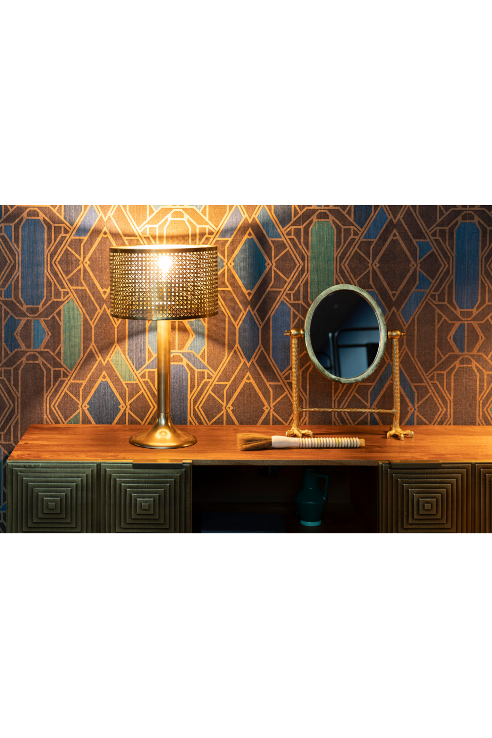 Polished Brass Table Lamp | Dutchbone Barun | OROA.com
