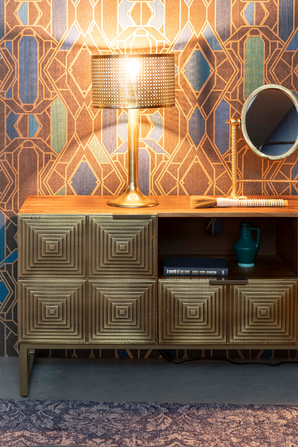 Polished Brass Table Lamp | Dutchbone Barun | OROA.com