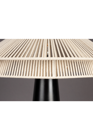 Beige Cotton Thread Table Lamp | Dutchbone Elon | OROA.com