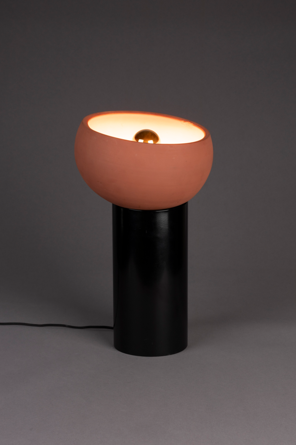 Terracotta Bowl Table Lamp | Dutchbone Zahra | OROA.com